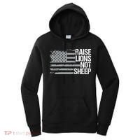 raise lions not sheep american patriotic lion Women's Hoodie thumb 0