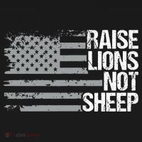 raise lions not sheep american patriotic lion Women's Hoodie thumb 2
