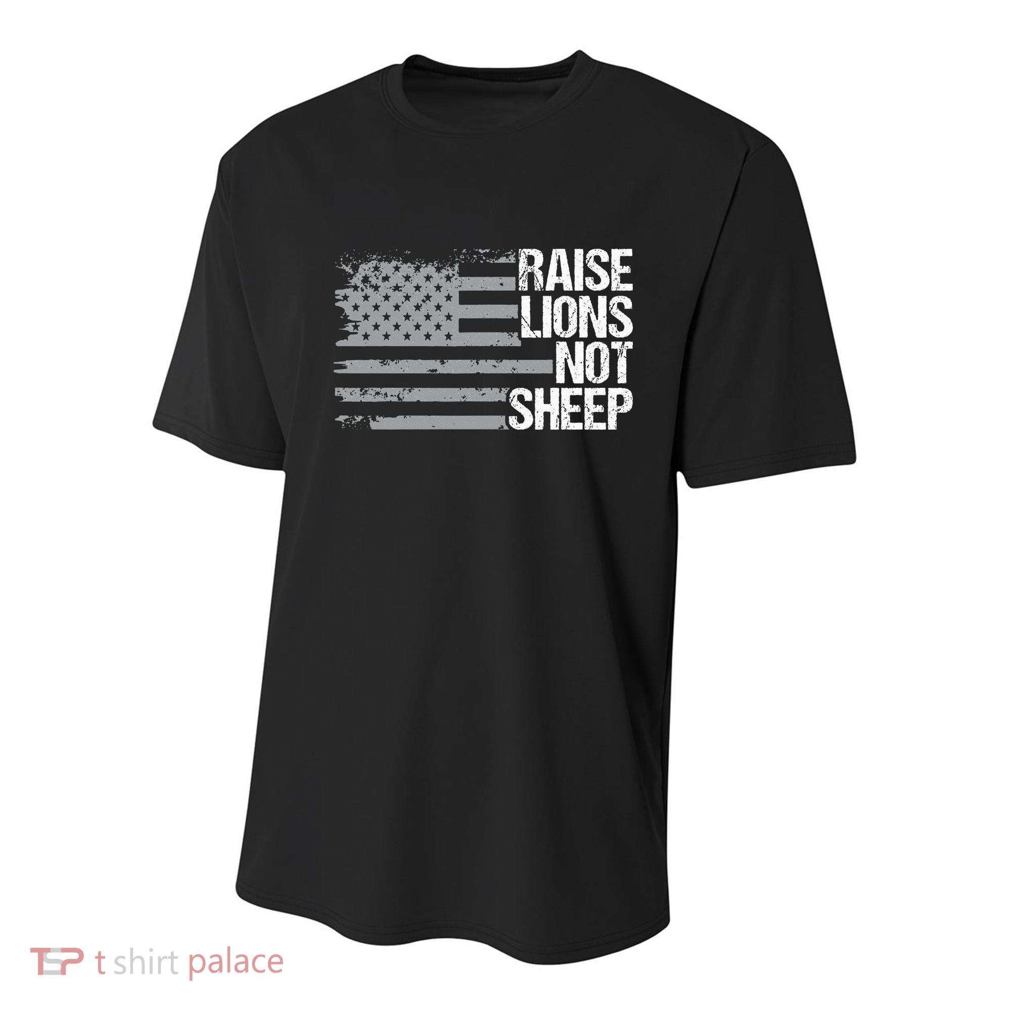 raise lions not sheep american patriotic lion Youth Performance Sprint T-Shirt