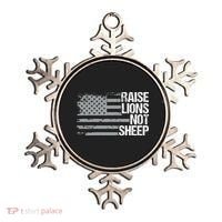raise lions not sheep american patriotic lion Ornament thumb 0
