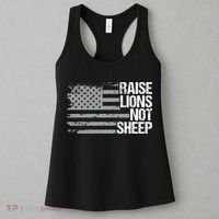raise lions not sheep american patriotic lion Women's Tank Top thumb 3