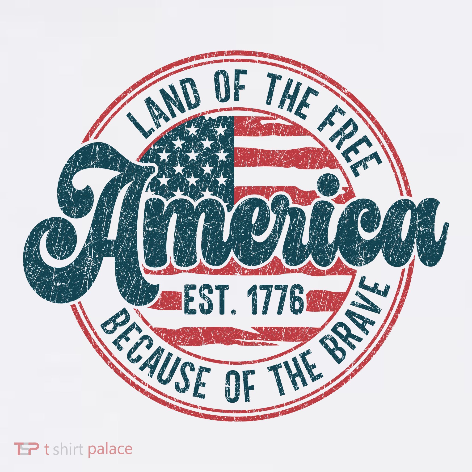 Retro Land Of The Free Because Of The Brave Women's Tank Top