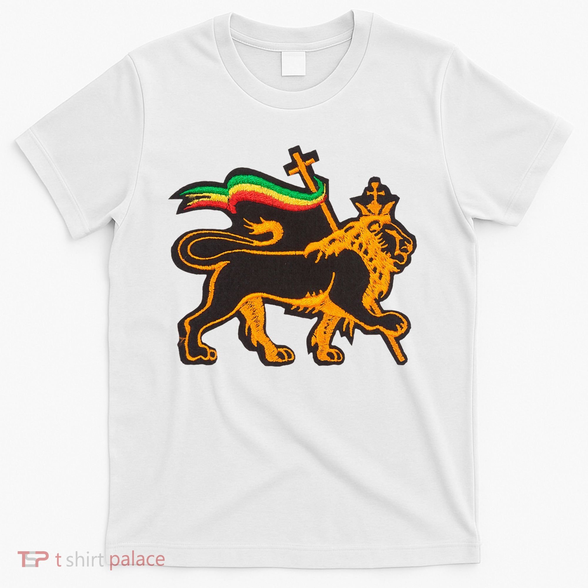 Rasta Lion Of Judah Pride Of Judaism Ethiopia And Christian T-Shirt