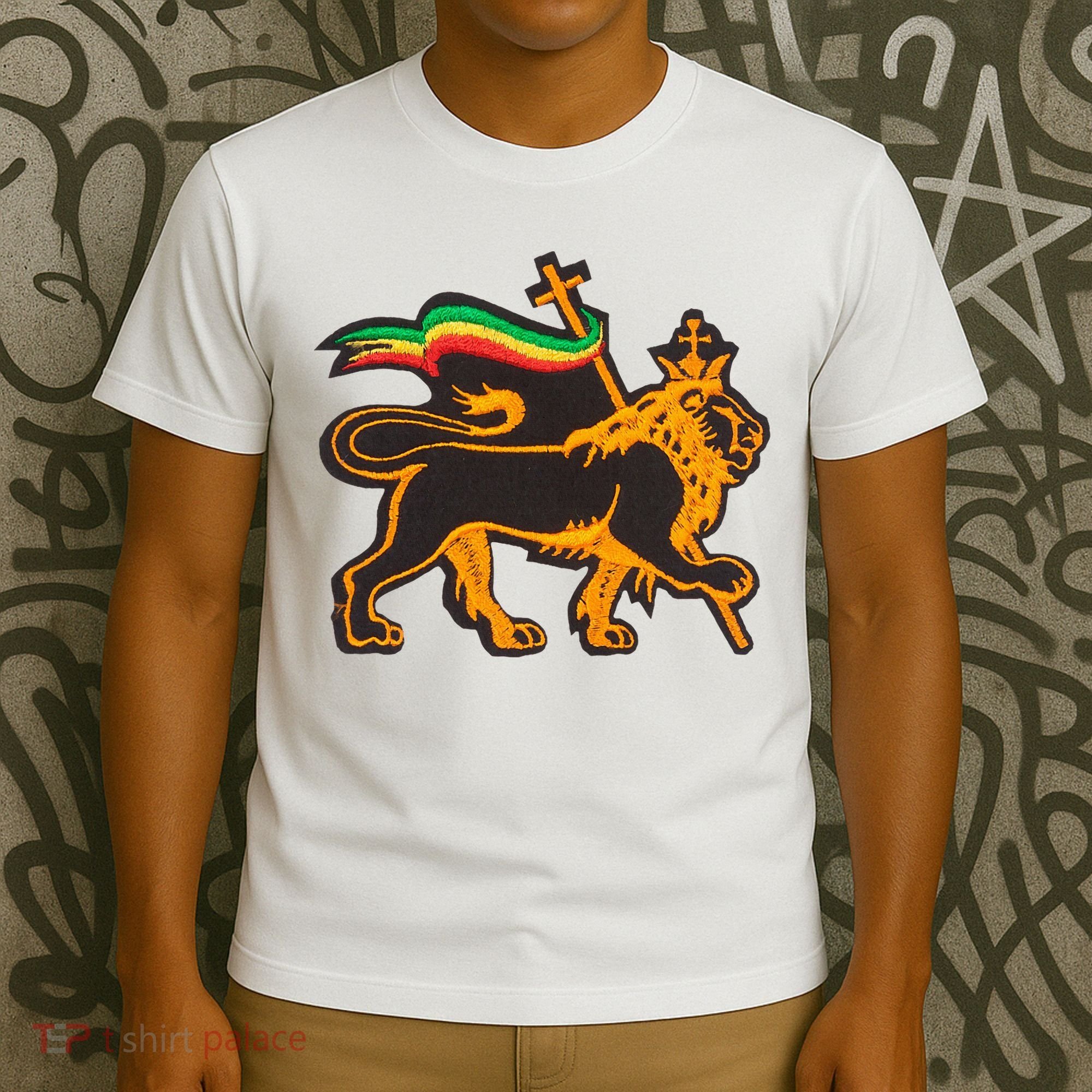 Rasta Lion Of Judah Pride Of Judaism Ethiopia And Christian T-Shirt
