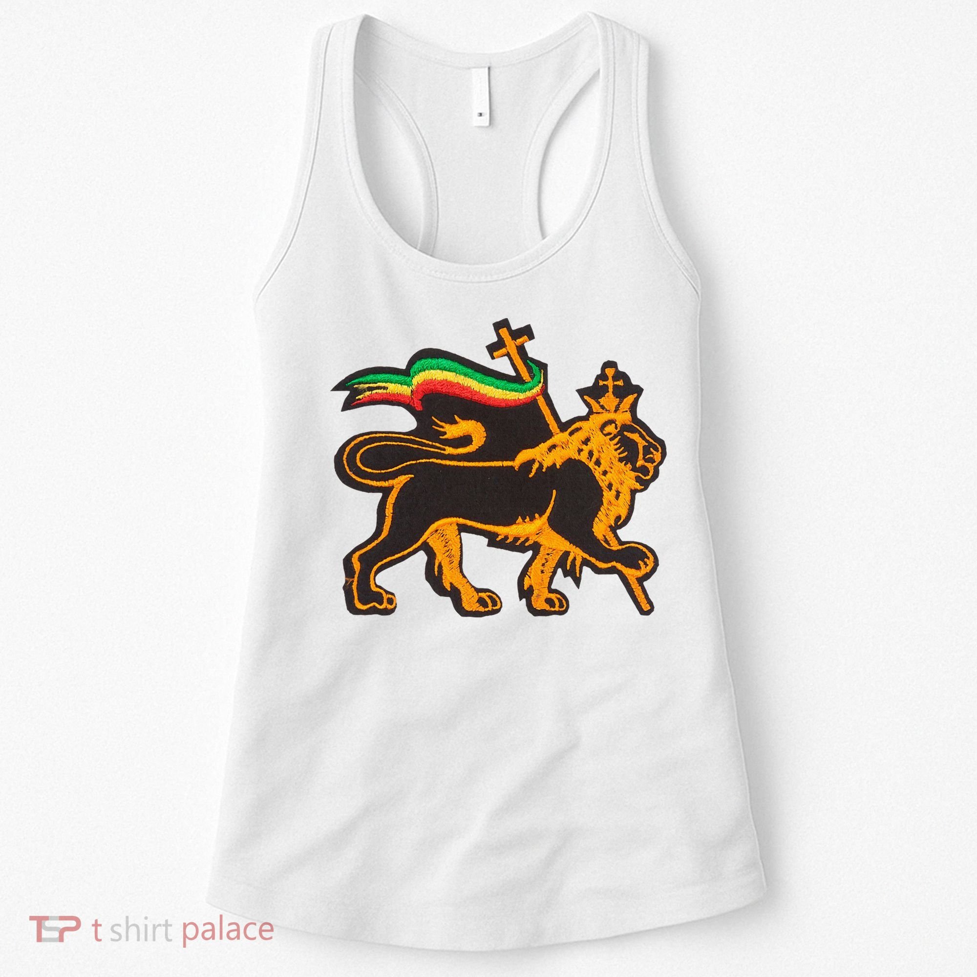Rasta Lion Of Judah Pride Of Judaism Ethiopia And Christian Women's Tank Top