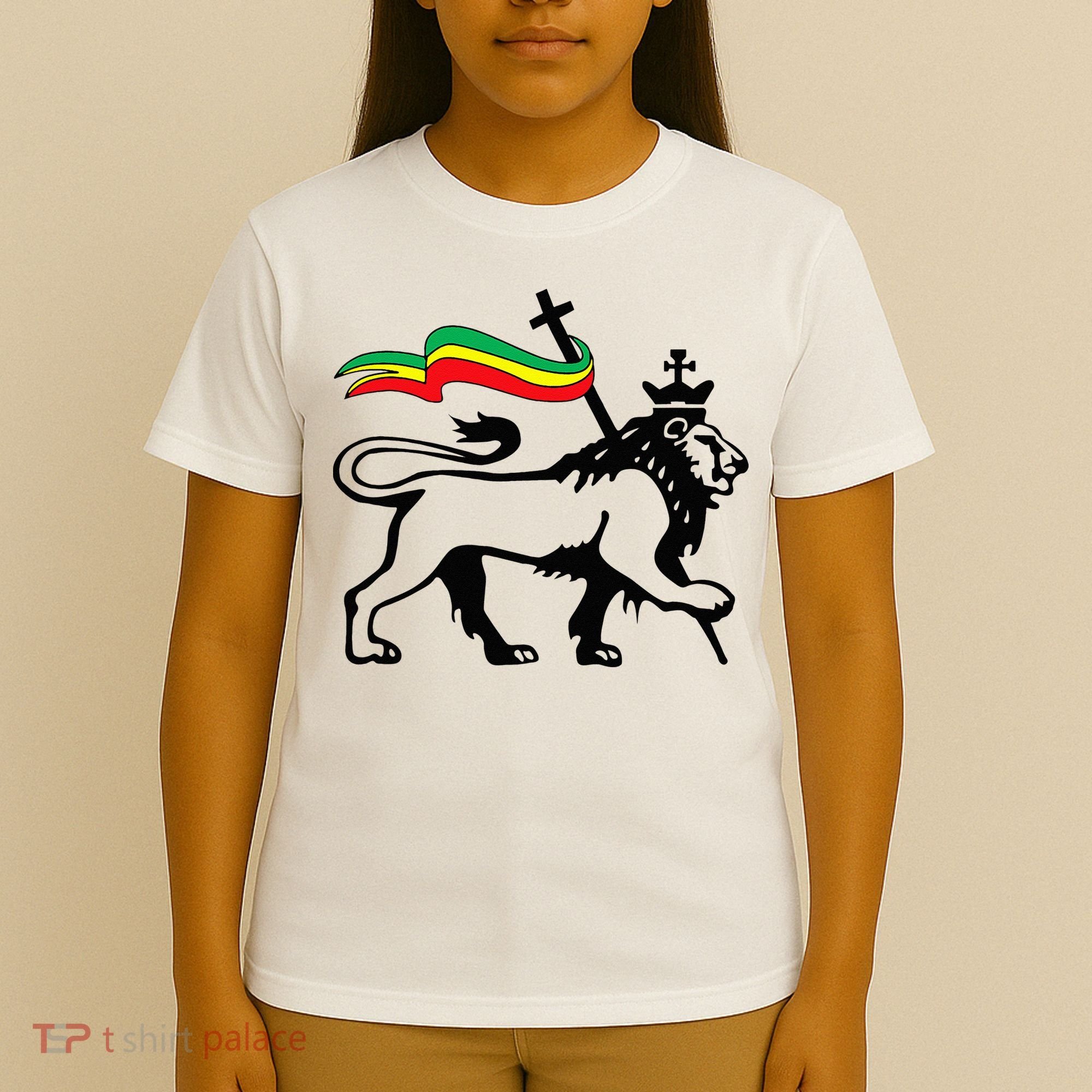 Rasta Lion Of Judah Rastafarian Reggae Lion And Christian T-Shirt