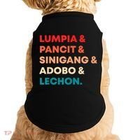 Retro Lumpia Pancit Sinigang Adobo Lechon Filipino Filipina Doggie Tank thumb 0