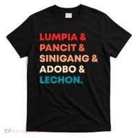 Retro Lumpia Pancit Sinigang Adobo Lechon Filipino Filipina T-Shirt thumb 0
