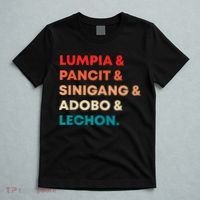 Retro Lumpia Pancit Sinigang Adobo Lechon Filipino Filipina T-Shirt thumb 5