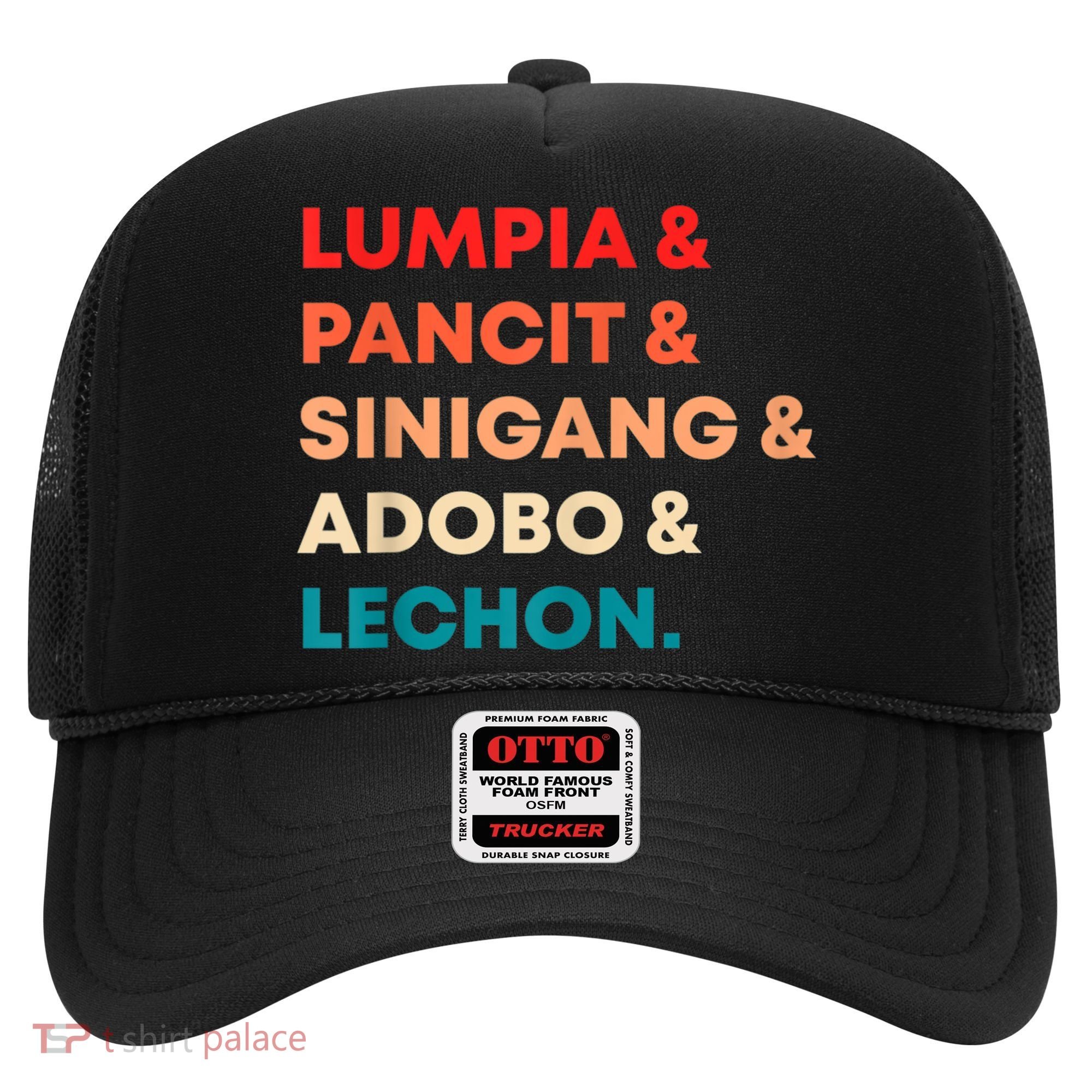 Retro Lumpia Pancit Sinigang Adobo Lechon Filipino Filipina Hat