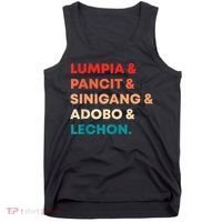 Retro Lumpia Pancit Sinigang Adobo Lechon Filipino Filipina Tank Top thumb 0