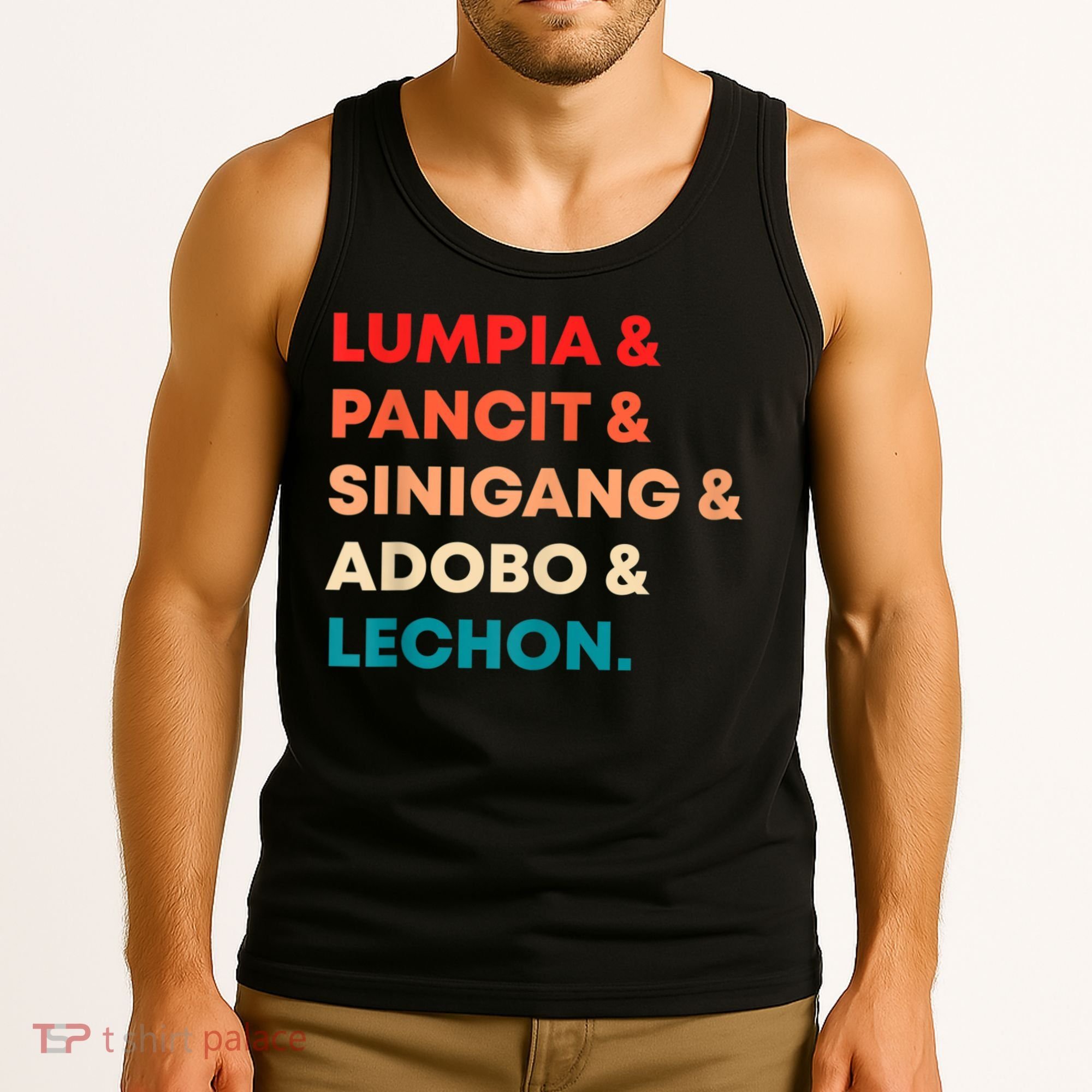 Retro Lumpia Pancit Sinigang Adobo Lechon Filipino Filipina Tank Top
