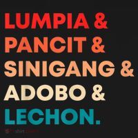 Retro Lumpia Pancit Sinigang Adobo Lechon Filipino Filipina Toddler T-Shirt thumb 4