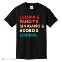 Retro Lumpia Pancit Sinigang Adobo Lechon Filipino Filipina Kids T-Shirt thumb 0