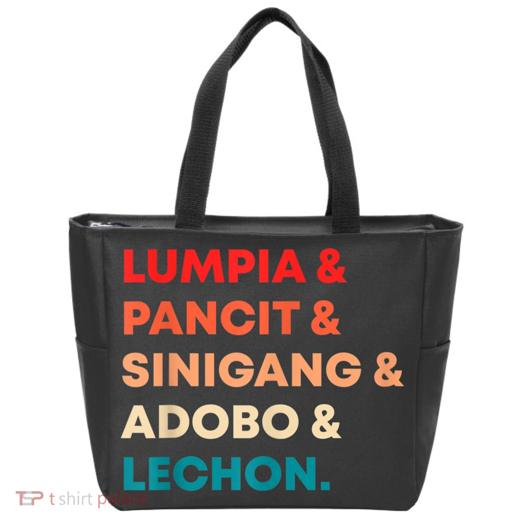 Retro Lumpia Pancit Sinigang Adobo Lechon Filipino Filipina Tote Bag