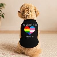 Retro Lgbtq Pride You’Ll Have To Go Through Me Doggie Tank thumb 2