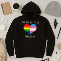 Retro Lgbtq Pride You’Ll Have To Go Through Me Hoodie thumb 3