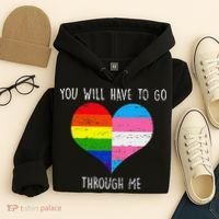 Retro Lgbtq Pride You’Ll Have To Go Through Me Hoodie thumb 4