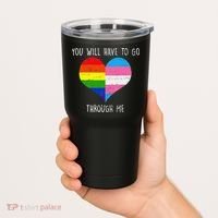 Retro Lgbtq Pride You’Ll Have To Go Through Me Tumbler thumb 2