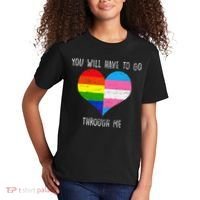 Retro Lgbtq Pride You’Ll Have To Go Through Me Kids T-Shirt thumb 2