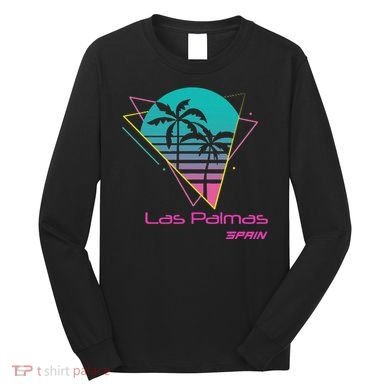 Retro Las Palmas Spain Long Sleeve Shirt