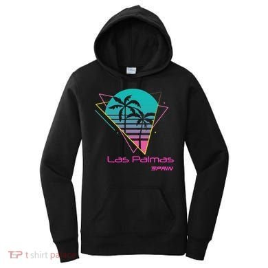 Retro Las Palmas Spain Women's Hoodie