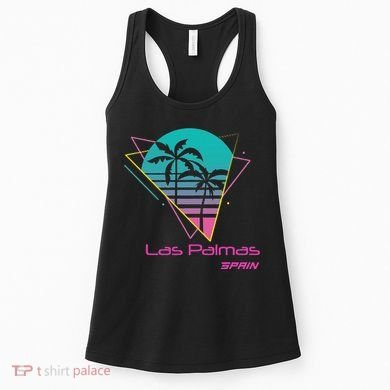 Retro Las Palmas Spain Women's Tank Top