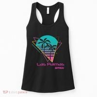 Retro Las Palmas Spain Women's Tank Top thumb 0