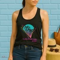 Retro Las Palmas Spain Women's Tank Top thumb 2