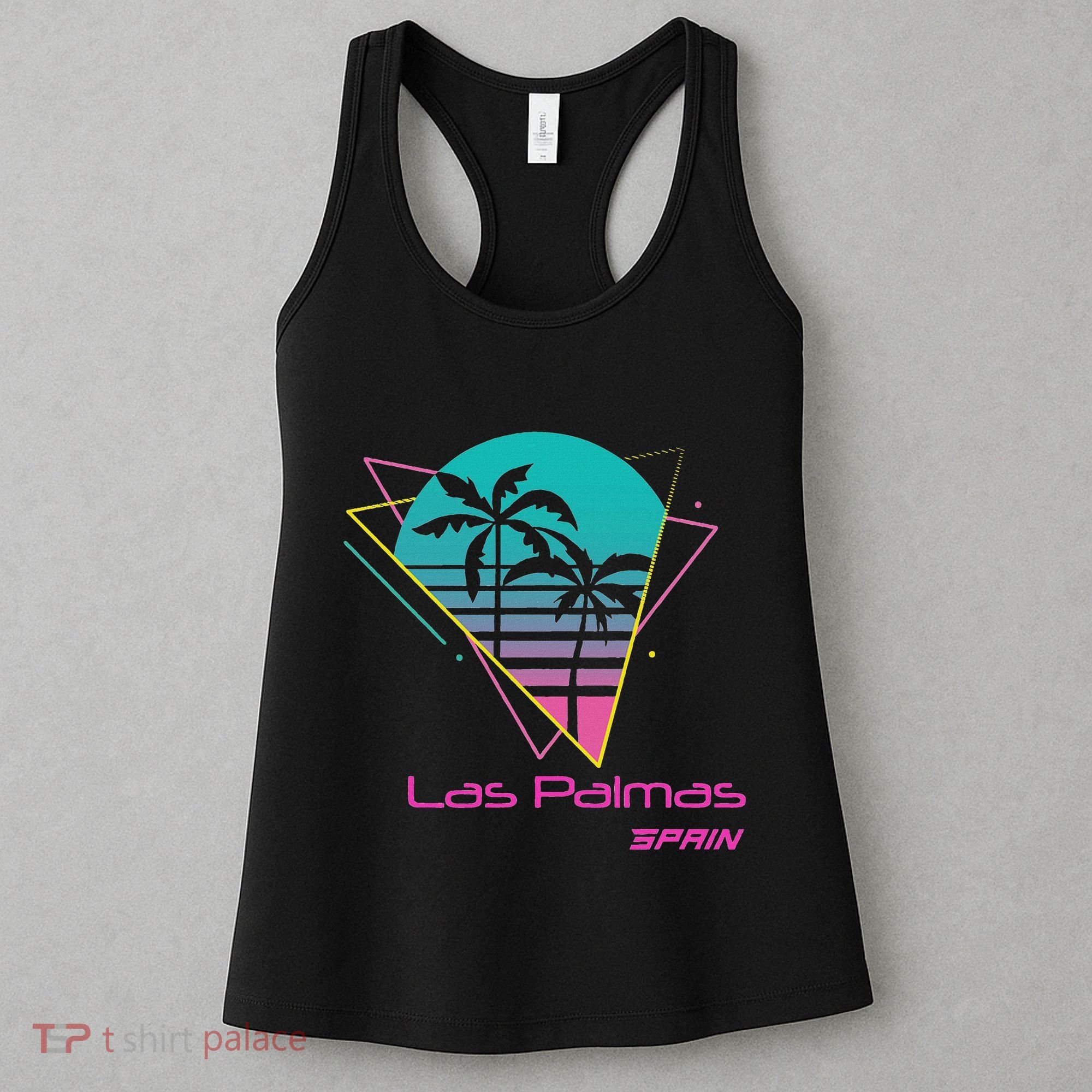 Retro Las Palmas Spain Women's Tank Top