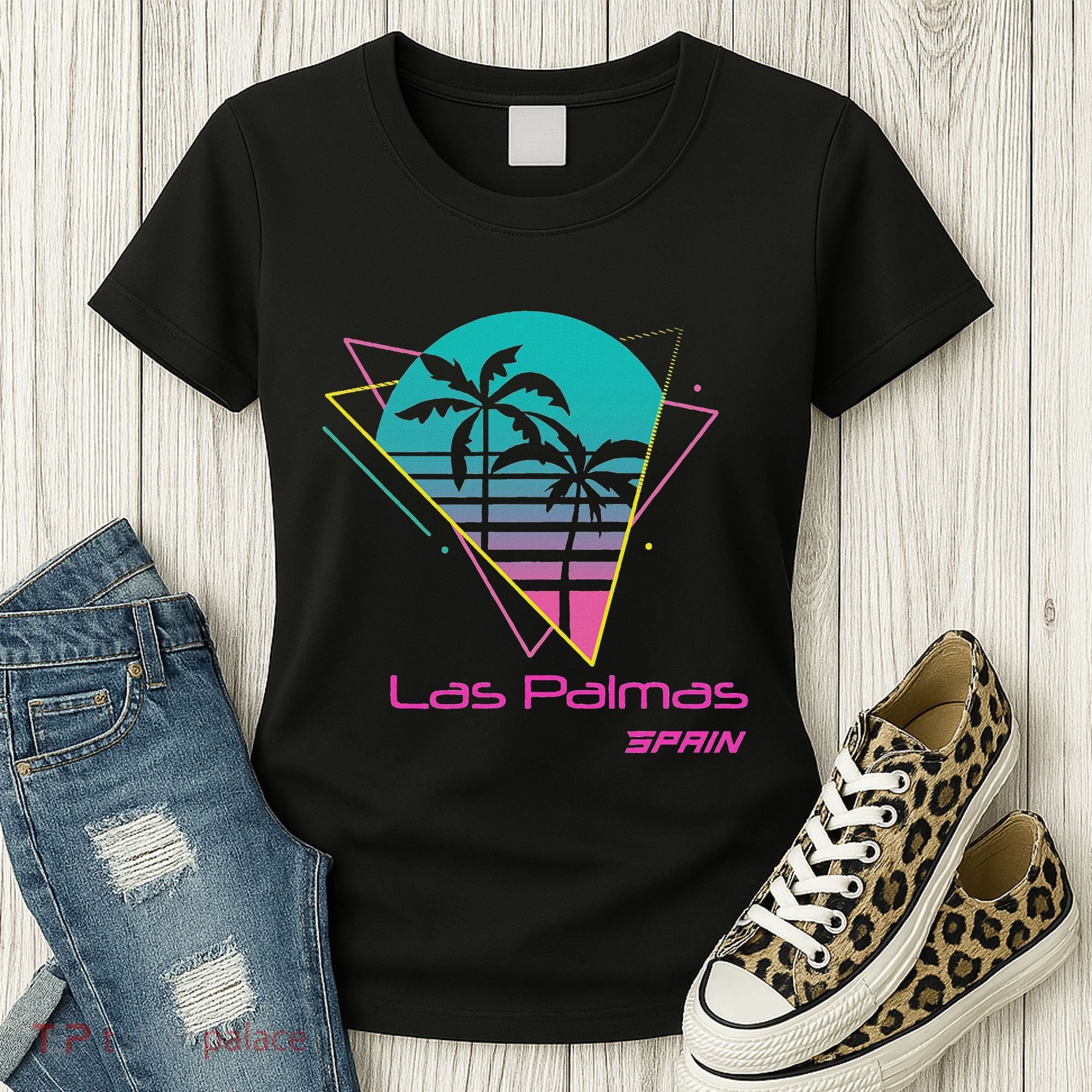 Retro Las Palmas Spain Women's T-Shirt