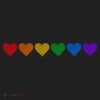 Rainbow LGBT Pride Hearts Women's Sweatshirt thumb 2