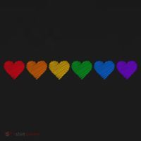 Rainbow LGBT Pride Hearts Hoodie thumb 2