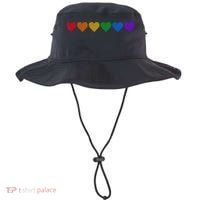 Rainbow LGBT Pride Hearts Bucket Hat thumb 0