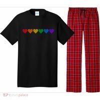 Rainbow LGBT Pride Hearts Pajama Set thumb 0