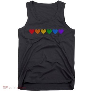 Rainbow LGBT Pride Hearts Tank Top