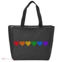 Rainbow LGBT Pride Hearts Tote Bag thumb 0