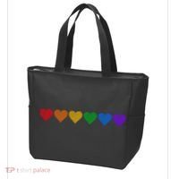Rainbow LGBT Pride Hearts Tote Bag thumb 3