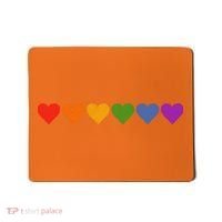 Rainbow LGBT Pride Hearts Mousepad thumb 0