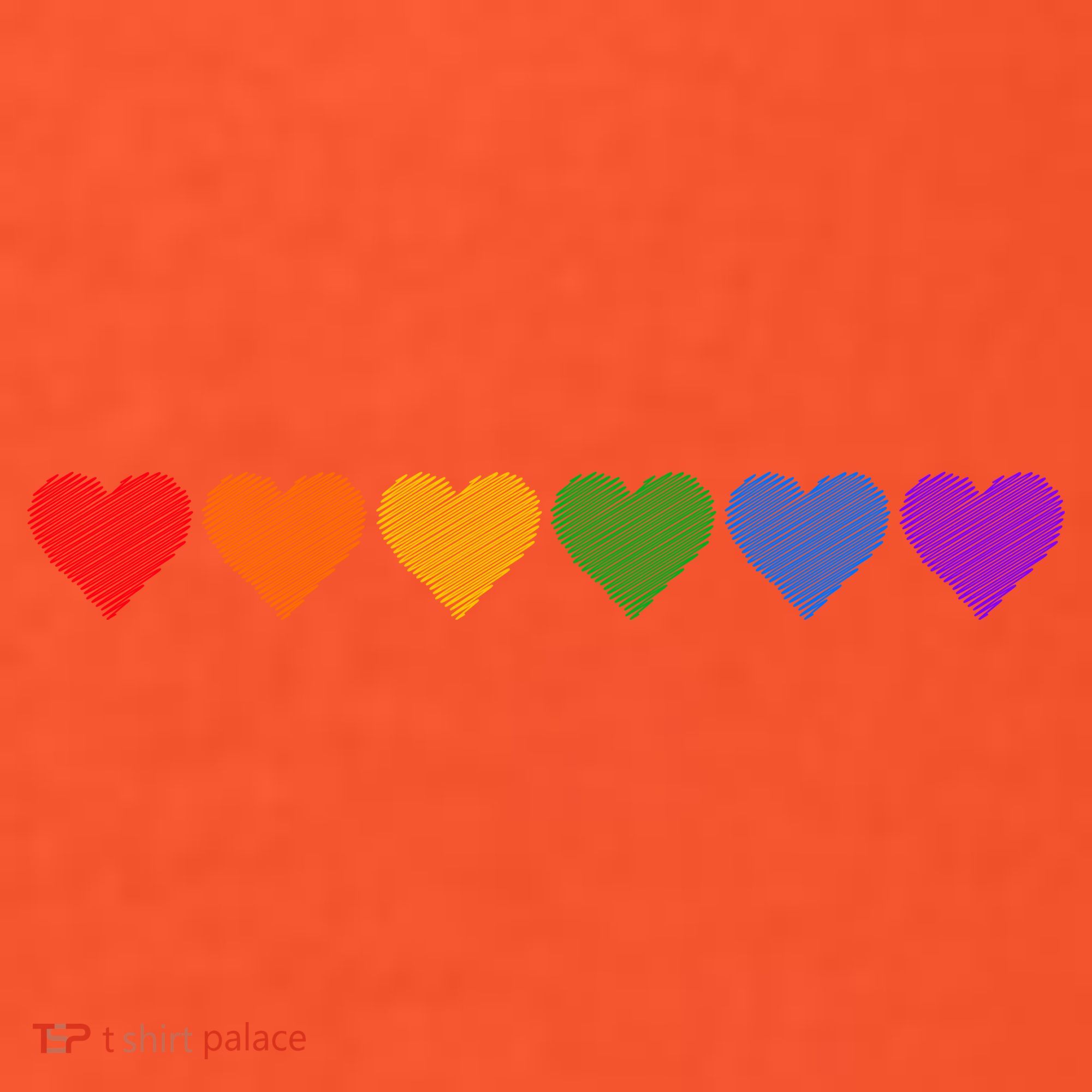 Rainbow LGBT Pride Hearts Baby Bodysuit