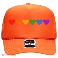 Rainbow LGBT Pride Hearts Hat thumb 0