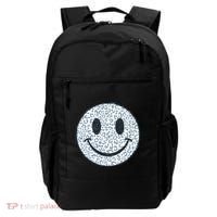 Retro Leopard Print Emoji Smiley Backpack thumb 0
