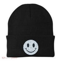 Retro Leopard Print Emoji Smiley Beanie thumb 0