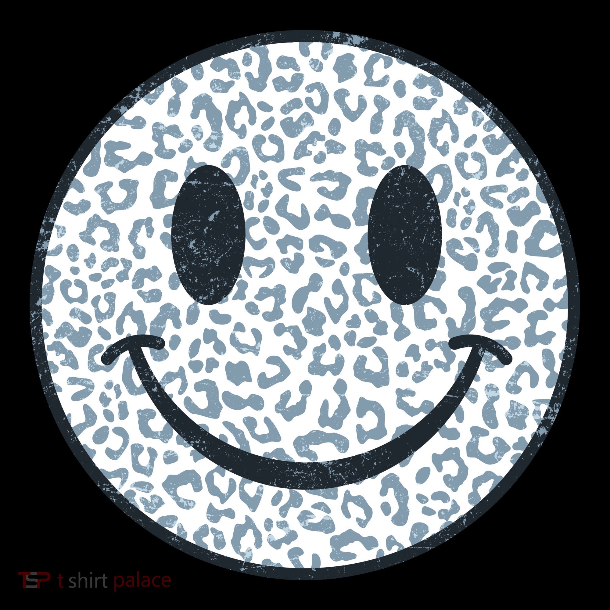 Retro Leopard Print Emoji Smiley Women's Hoodie