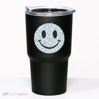 Retro Leopard Print Emoji Smiley Tumbler thumb 0