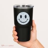 Retro Leopard Print Emoji Smiley Tumbler thumb 2