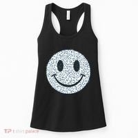 Retro Leopard Print Emoji Smiley Women's Tank Top thumb 0
