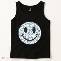 Retro Leopard Print Emoji Smiley Tank Top thumb 2