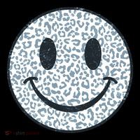 Retro Leopard Print Emoji Smiley Women's Long Sleeve Shirt thumb 2