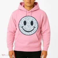 Retro Leopard Print Emoji Smiley Hoodie thumb 2